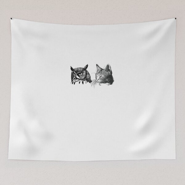Item preview, a cat and an owl  designed and sold by Dorothy Dempsey.