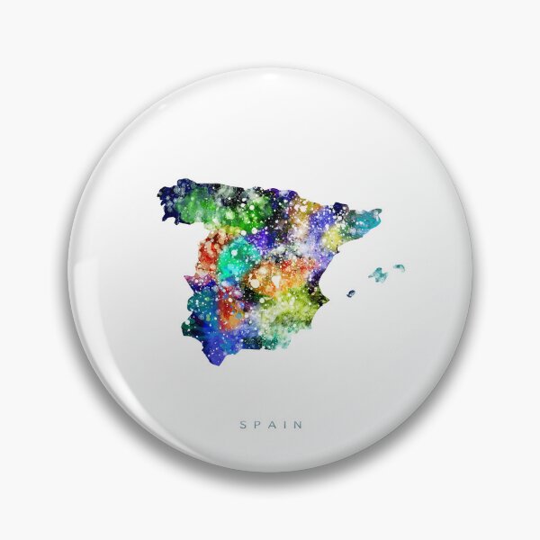 Item preview, Spain Map Watercolor Painting designed and sold by InkistPrints.