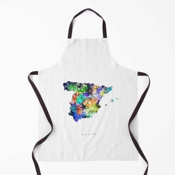 Item preview, Spain Map Watercolor Painting designed and sold by InkistPrints.