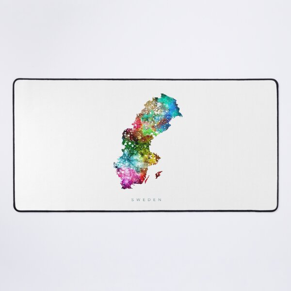 Item preview, Sweden Map Watercolor Painting designed and sold by InkistPrints.