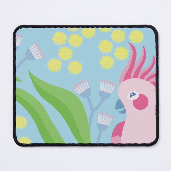 Item preview, Australian Pink Galah Wattle Flowers & Eucalyptus  designed and sold by BloomJoyStudio.