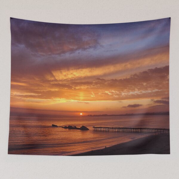 Item preview, Sinked ship sunset designed and sold by Maxiverse.