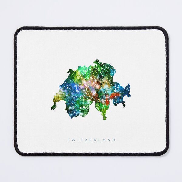 Item preview, Switzerland Map Watercolor Painting designed and sold by InkistPrints.