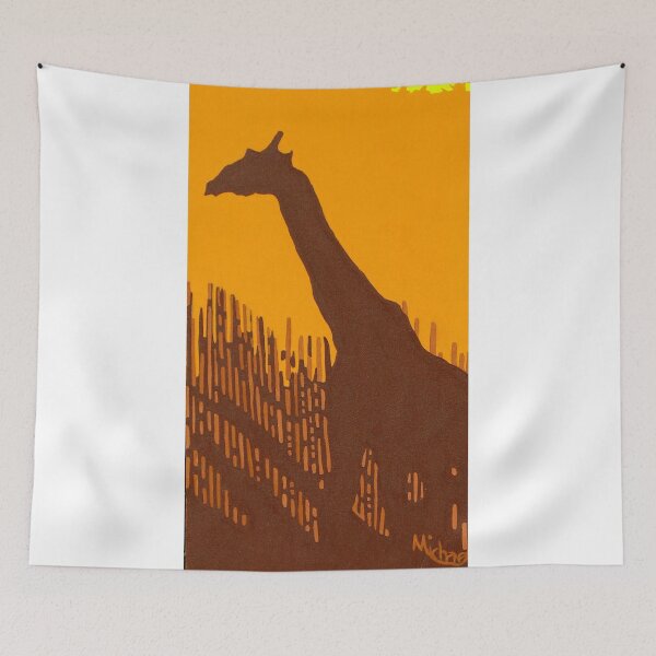 Item preview, 'Giraffe" original signed acrylic painting on canvas designed and sold by Michael Arnold.