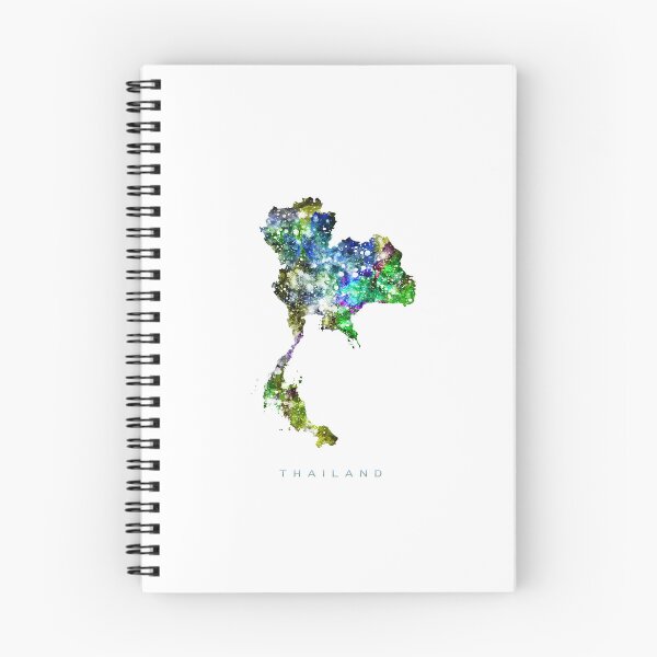 Item preview, Thailand Map Watercolor Painting designed and sold by InkistPrints.