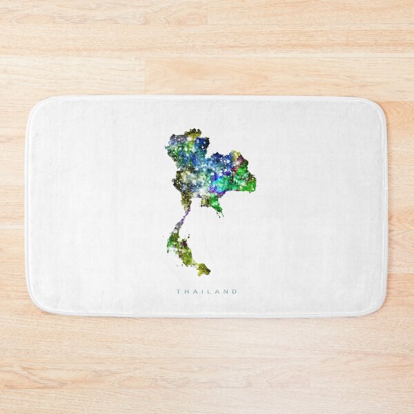Item preview, Thailand Map Watercolor Painting designed and sold by InkistPrints.