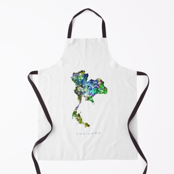 Item preview, Thailand Map Watercolor Painting designed and sold by InkistPrints.