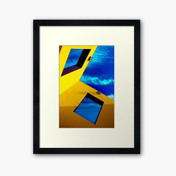 Golden in the Azure Framed Art Print