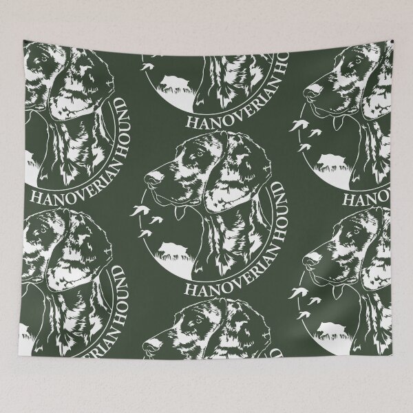Item preview, Hanoverian Hound dog hounds portrait designed and sold by dogarts.
