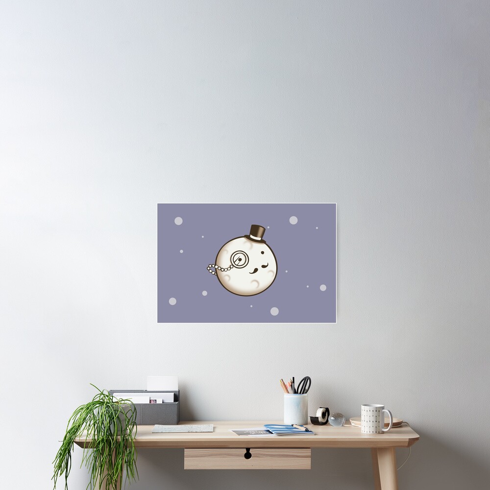 Dapper Moon Poster