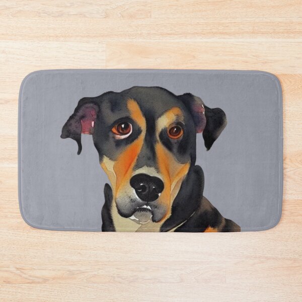 Item preview, Funny cute dog, watercolor doggo, Hipster funny woof, Watercolor dog portrait with hipster face designed and sold by Artsareus.