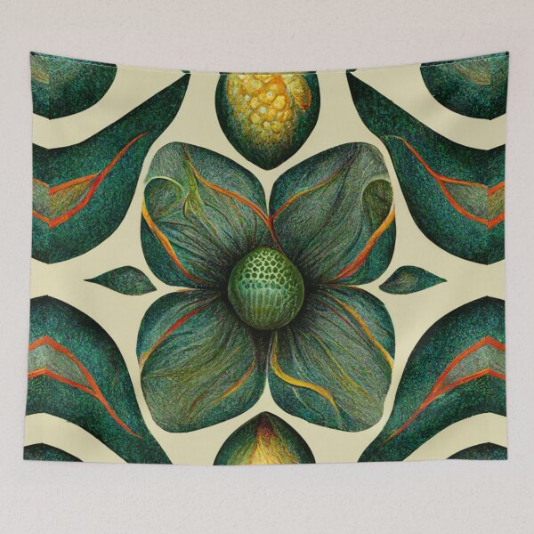 Item preview, Exotic Nature, Botanical ethereal floral kaleidoscope Pattern SOLO designed and sold by B-outfiters.