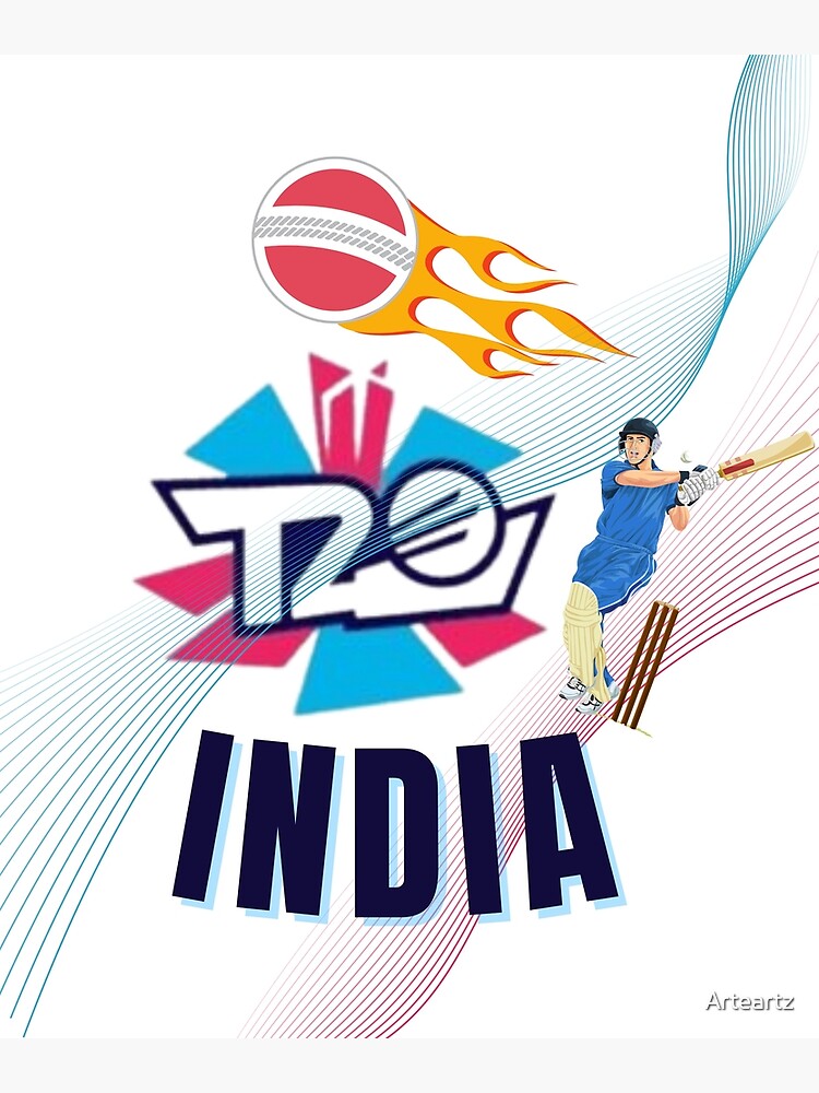 "T20 ICC Men's cricket world cup INDIA cricket theme design for