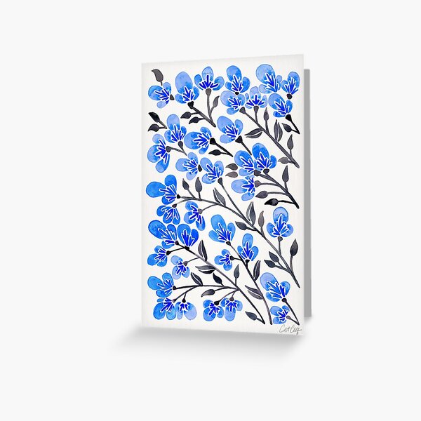 Item preview, Cherry Blossoms – Blue Palette designed and sold by Cat Coquillette.