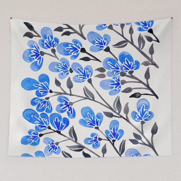 Item preview, Cherry Blossoms – Blue Palette designed and sold by Cat Coquillette.