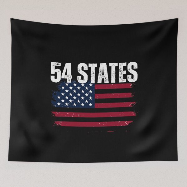 Item preview, We Went To 54 Sates USA Flag designed and sold by smailjr.