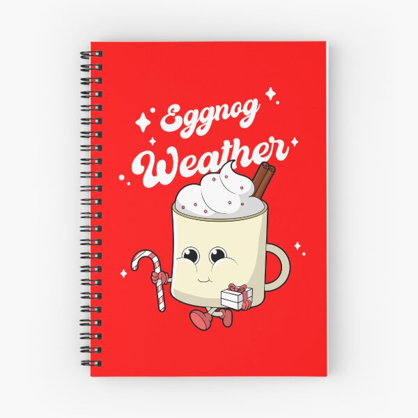 Item preview, Funny and Cartoony Christmas Mug with Egg-Nog and a Candy Cane designed and sold by BubbleCrumbs.
