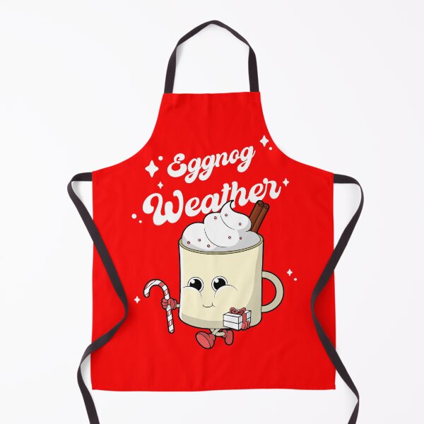 Item preview, Funny and Cartoony Christmas Mug with Egg-Nog and a Candy Cane designed and sold by BubbleCrumbs.