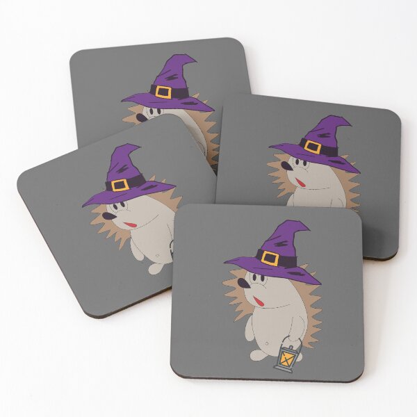 Item preview, Witchy Hedgehog with the Lantern and Witch Hat Halloween Design designed and sold by DigitalMandy.