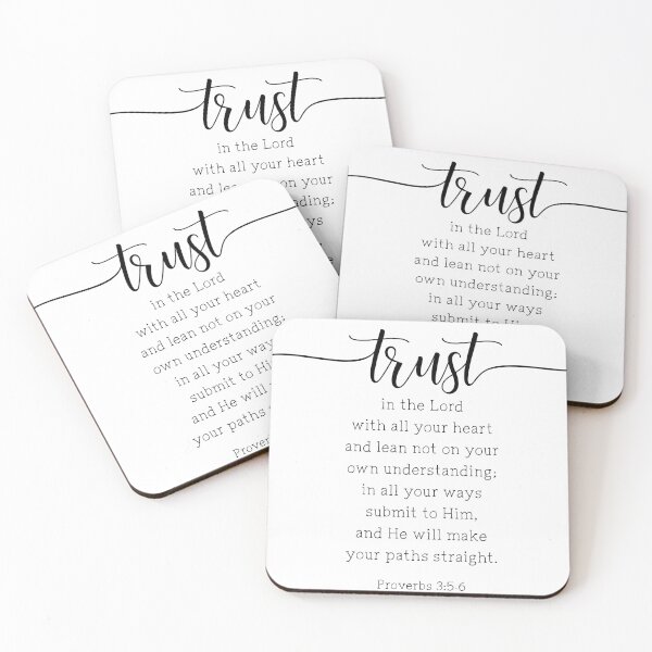 Item preview, Trust In The Lord With All Your Heart, Proverbs 3:5-6 designed and sold by ArtfulZuzu.