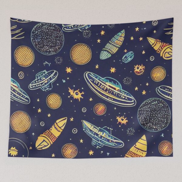 Item preview, UFO Spaceships Roswell Crashers Space Junk designed and sold by drumweaver.