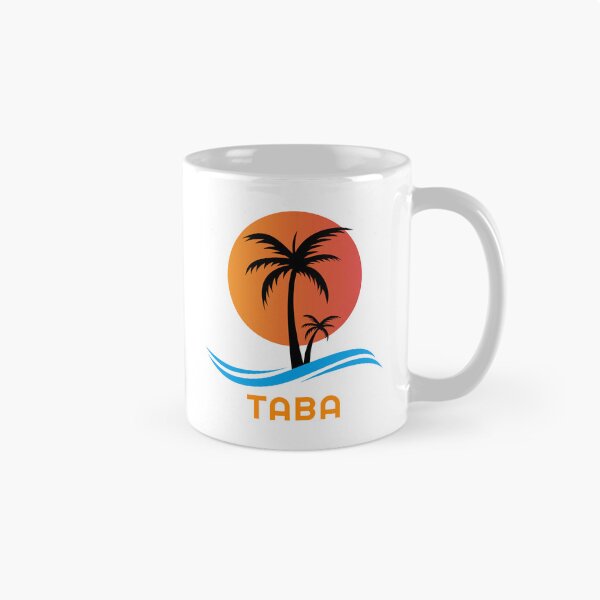 Item preview, Taba Egypt Sunset Palm Trees And Blue Sea Waves designed and sold by EgyptConnection.