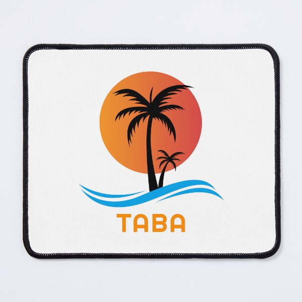 Item preview, Taba Egypt Sunset Palm Trees And Blue Sea Waves designed and sold by EgyptConnection.