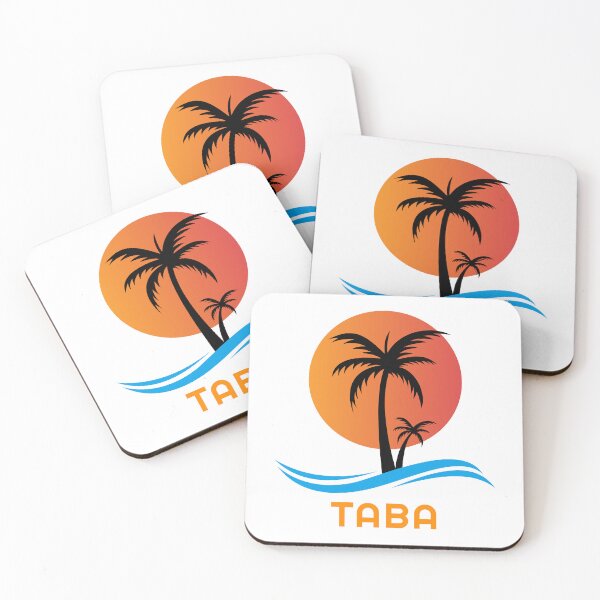 Item preview, Taba Egypt Sunset Palm Trees And Blue Sea Waves designed and sold by EgyptConnection.