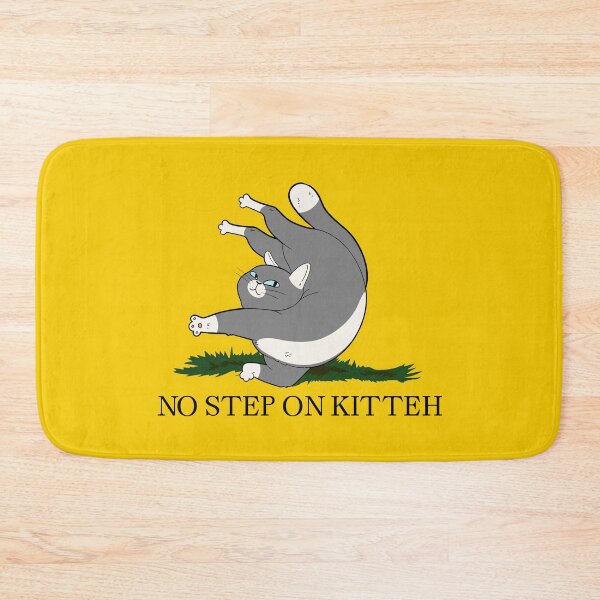 Item preview, Funny No Step On Kitteh Gadsden Flag Parody designed and sold by Fragpop.