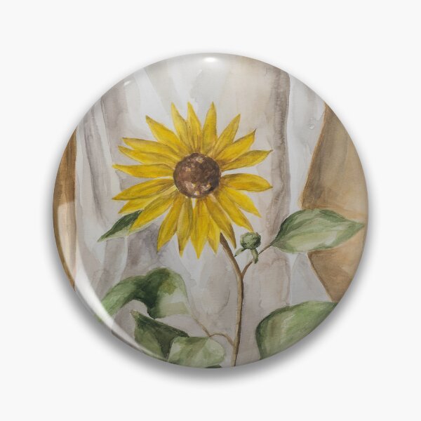 Item preview, Sunflower in in a wicker cup designed and sold by GoldsteinART.