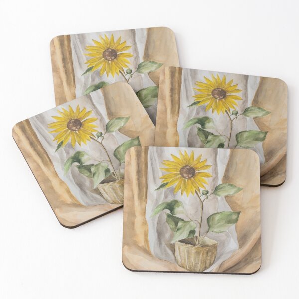 Item preview, Sunflower in in a wicker cup designed and sold by GoldsteinART.
