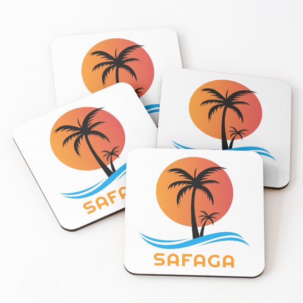 Item preview, Safaga Egypt Sunset Palm Trees And Blue Sea Waves designed and sold by EgyptConnection.