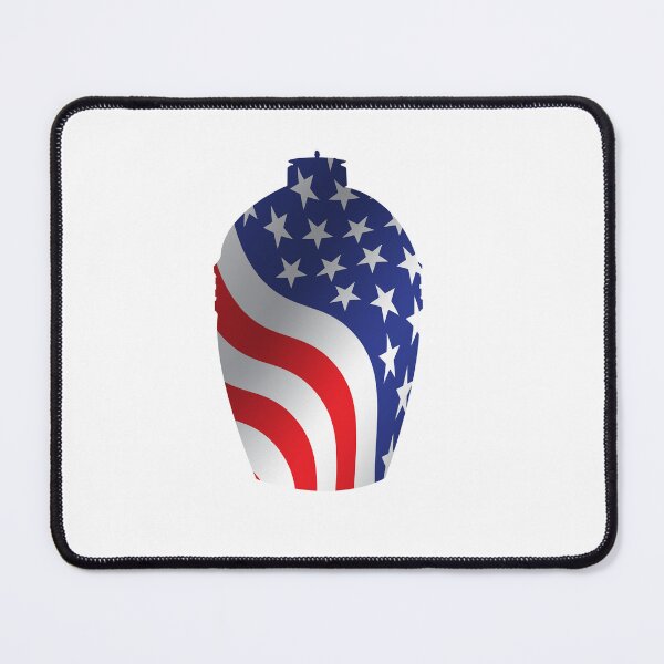 Item preview, Big Green Egg  -  American Flag Outline designed and sold by Mackabee.