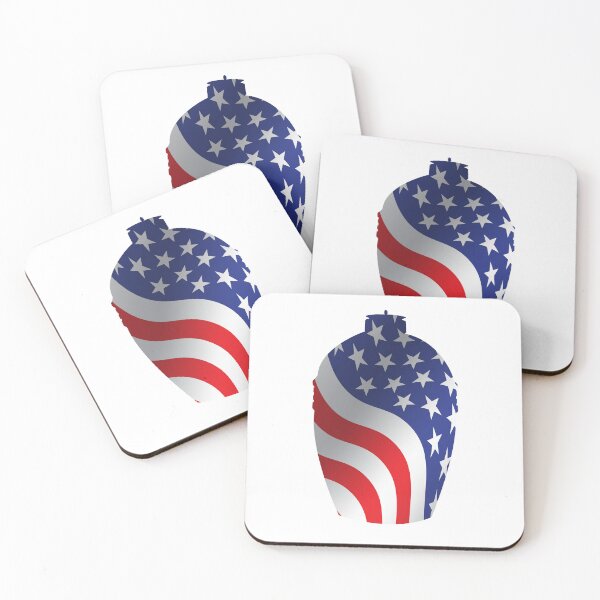Item preview, Big Green Egg  -  American Flag Outline designed and sold by Mackabee.