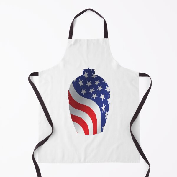 Item preview, Big Green Egg  -  American Flag Outline designed and sold by Mackabee.