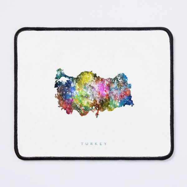 Item preview, Turkey Map Watercolor Painting designed and sold by InkistPrints.