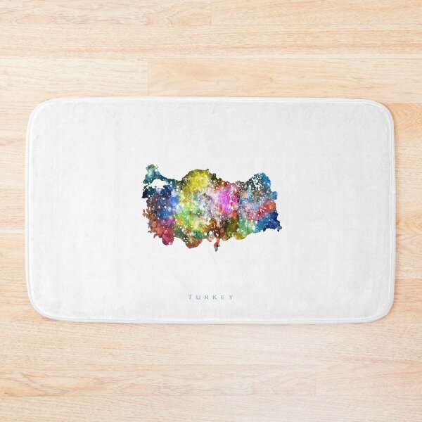 Item preview, Turkey Map Watercolor Painting designed and sold by InkistPrints.
