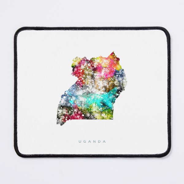 Item preview, Uganda Map Watercolor Painting designed and sold by InkistPrints.