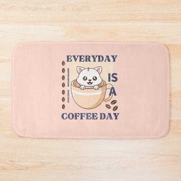 Item preview, Everyday is a coffee day - Funny coffee cat designed and sold by yococo.