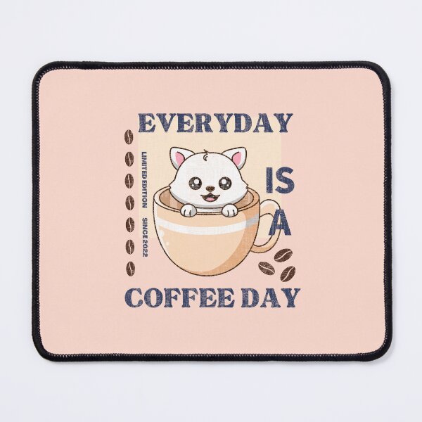 Item preview, Everyday is a coffee day - Funny coffee cat designed and sold by yococo.