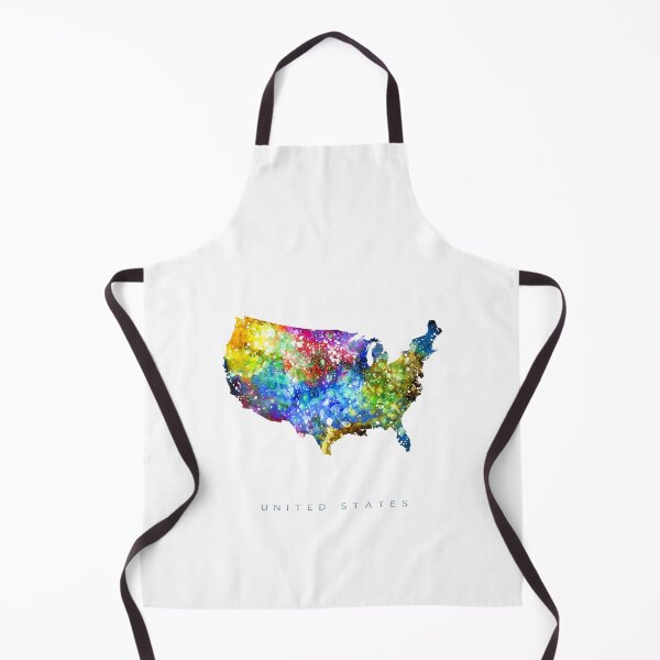 Item preview, United States Map Watercolor Painting designed and sold by InkistPrints.