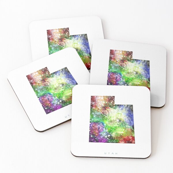 Item preview, Utah Map Watercolor Painting designed and sold by InkistPrints.