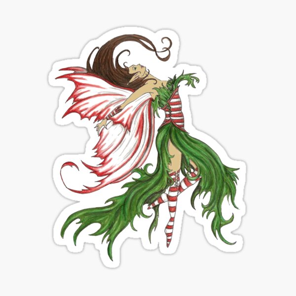 Christmas Elf Fairy Sticker