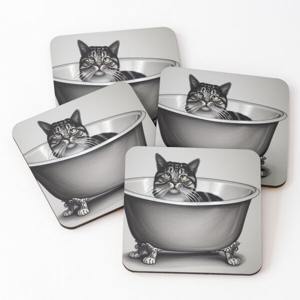 Item preview, Cat in tub designed and sold by ibelieveimages.