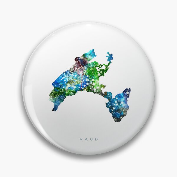 Item preview, Vaud Map Watercolor Painting designed and sold by InkistPrints.