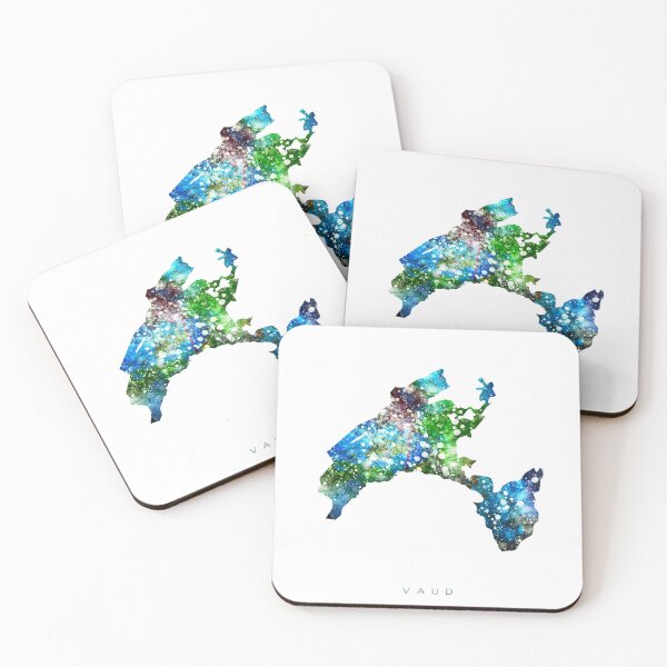 Item preview, Vaud Map Watercolor Painting designed and sold by InkistPrints.