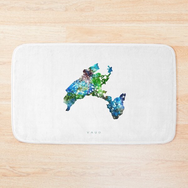 Item preview, Vaud Map Watercolor Painting designed and sold by InkistPrints.