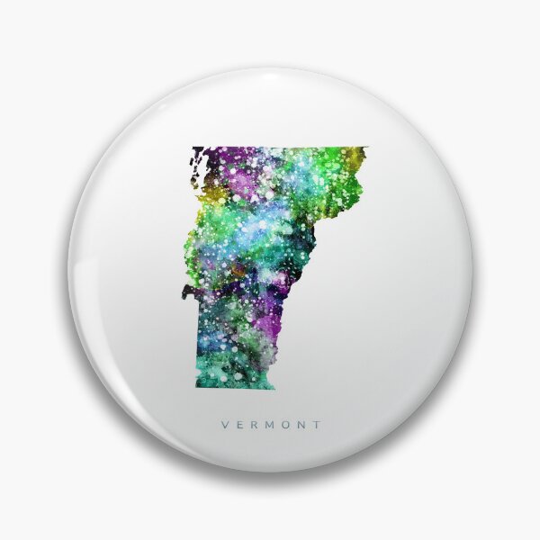 Artikelvorschau, Vermont Map Watercolor Painting entworfen und verkauft von InkistPrints.