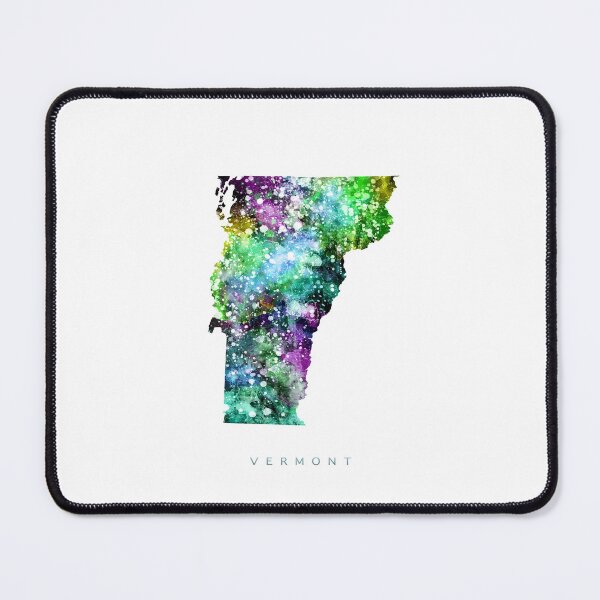 Item preview, Vermont Map Watercolor Painting designed and sold by InkistPrints.