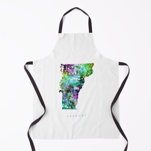 Item preview, Vermont Map Watercolor Painting designed and sold by InkistPrints.